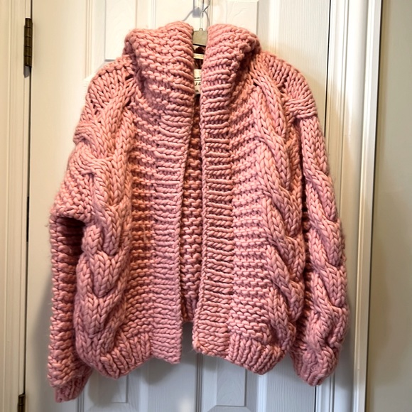 Mr. Mittens Pink Cardigan